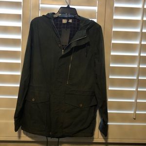 Olive green aurora hooded jacket